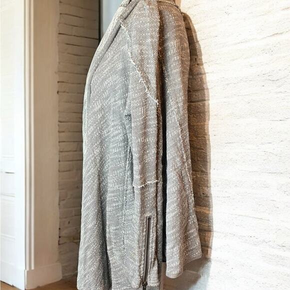 Free People In the Loop Grey Waterfall Cardigan Small - Picture 5 of 13